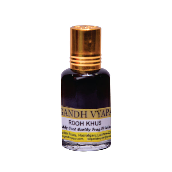 Rooh Khus> Natural Vetivert Earthy Cool| Attar